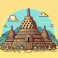 Vector borobudur vector