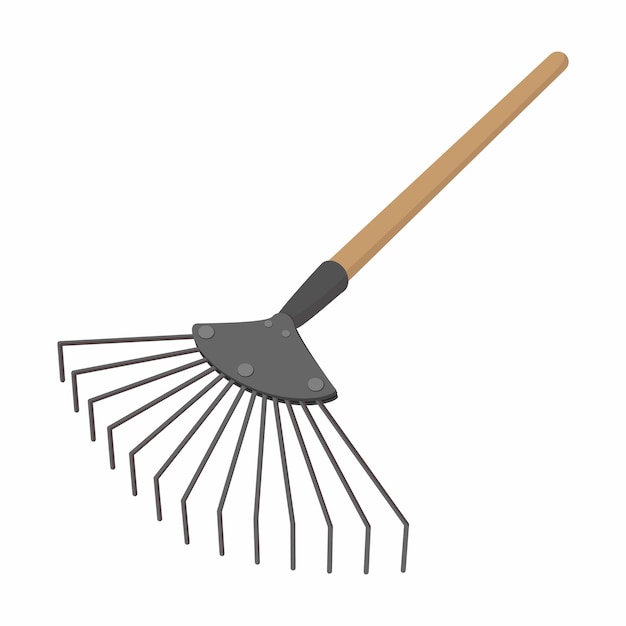Borstel cartoon pictogram geïsoleerd op een witte achtergrond