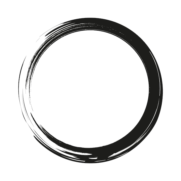 Borstel cirkel verontruste cirkel cirkel monogram frame grunge cirkel
