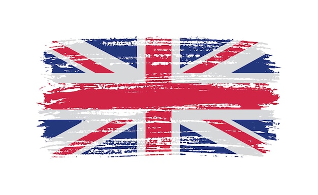 Borstel verf britse vlag