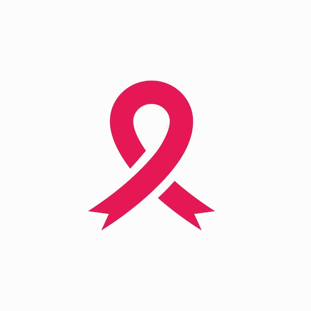 Borstkanker bewustzijn logo ontwerp Illustratie pictogram vector
