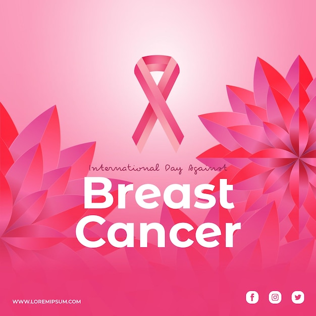 borstkanker dag sociale media poster