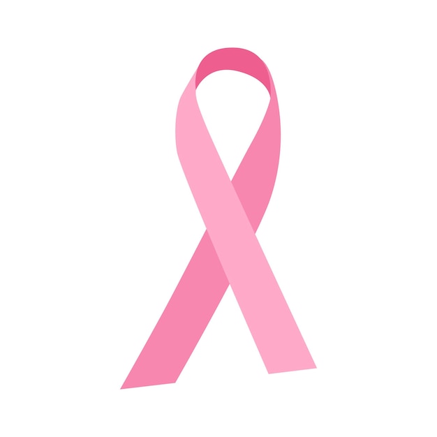 borstkanker dag teken roze lint illustratie