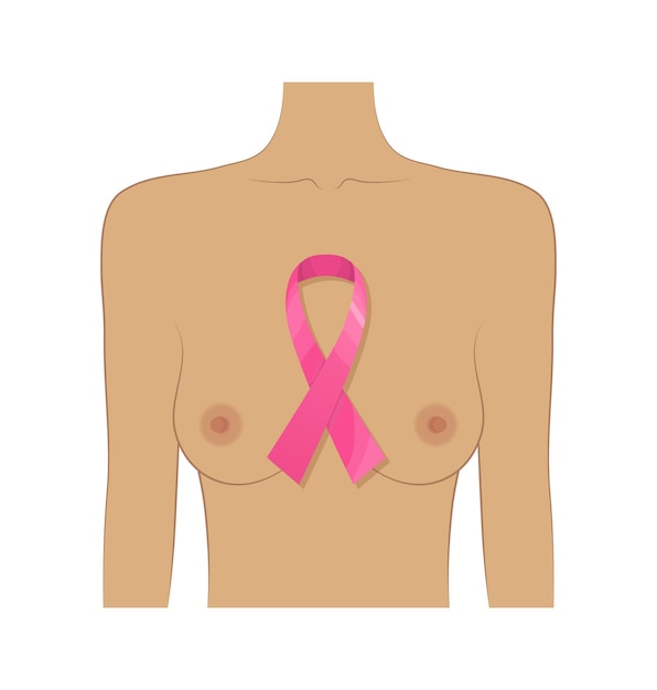 Vector borstkanker roze lint
