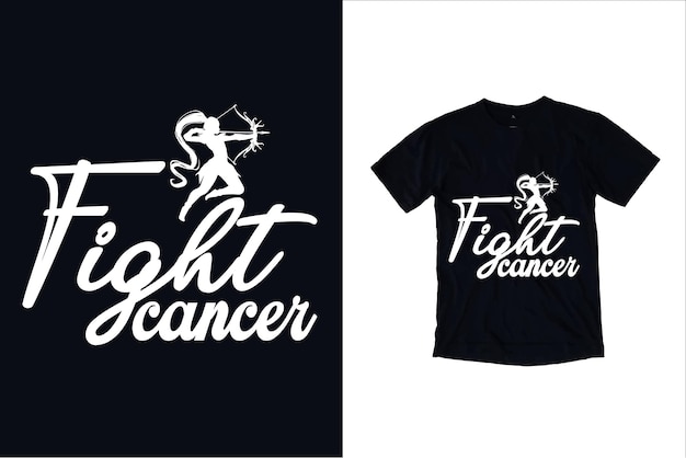 borstkanker T-shirt ontwerp
