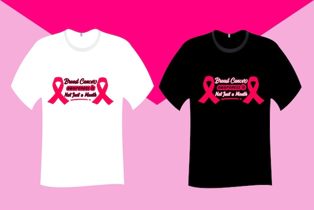 Borstkankerbewustzijn is niet alleen een T-shirtontwerp van een maand