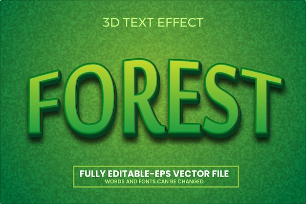 Vector bos 3d-tekststijleffect