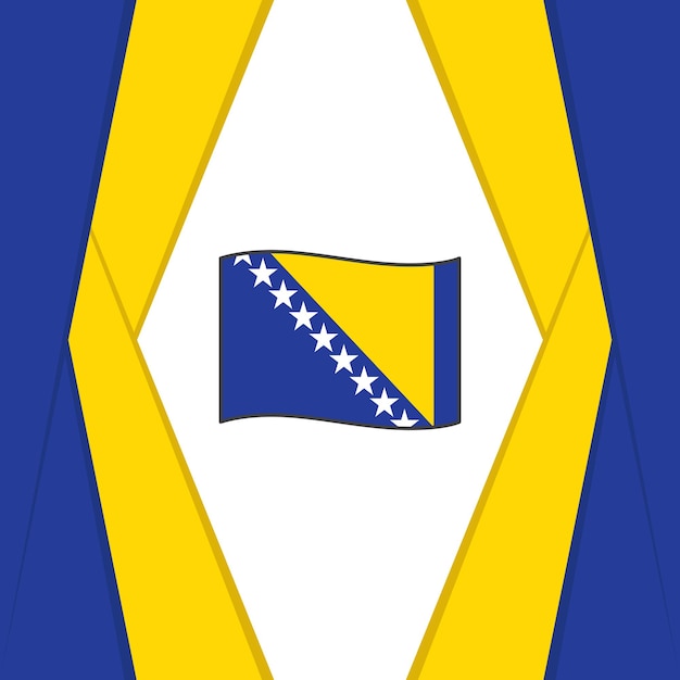 Флаг Боснии и Герцеговины Абстрактный фон Дизайн шаблона Баннер Дня независимости Боснии и Герцеговины Сообщение в социальных сетях Фон Боснии и Герцеговины