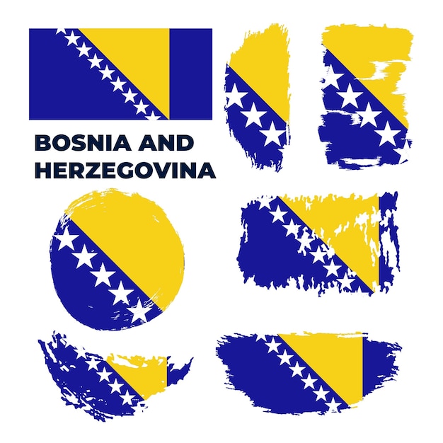 Bandiera della bosnia ed erzegovina