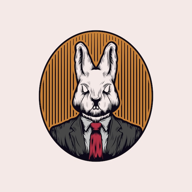 Vector boss rabbit vector