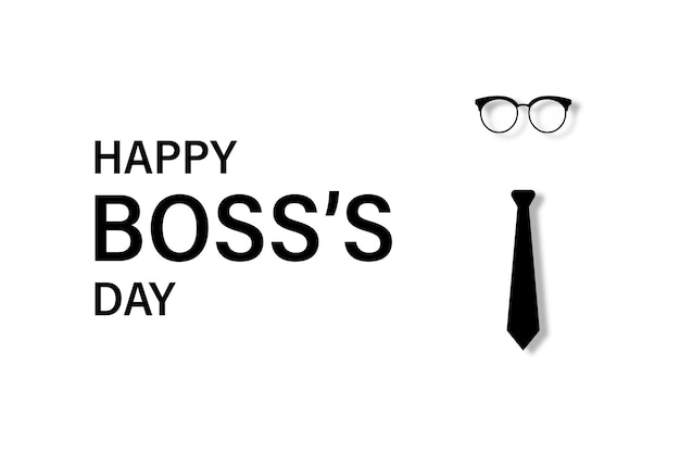 Vector boss's day event. vector poster, banner template. logo happy boss's day. stock vector. eps 10