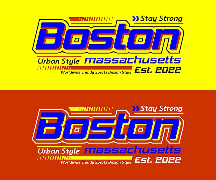 Шрифт Boston City Racing для печати на футболках и т. д.