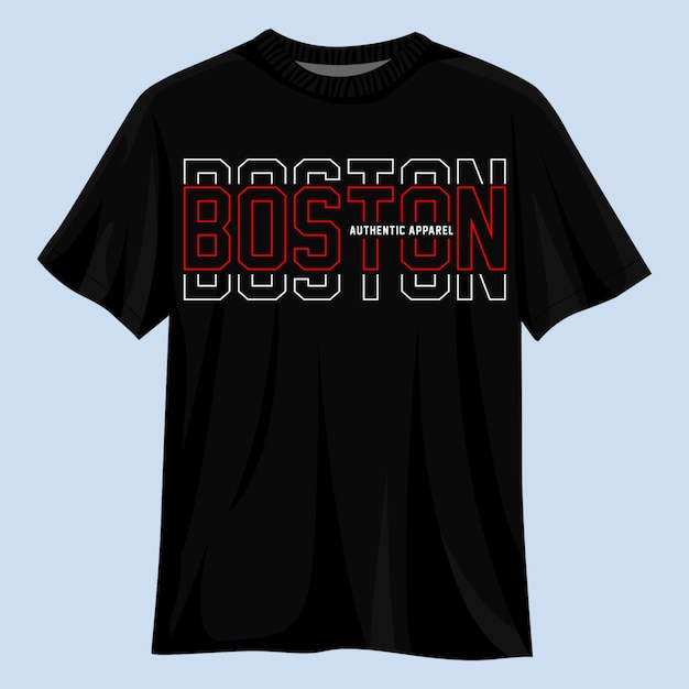 Boston city tshirt design