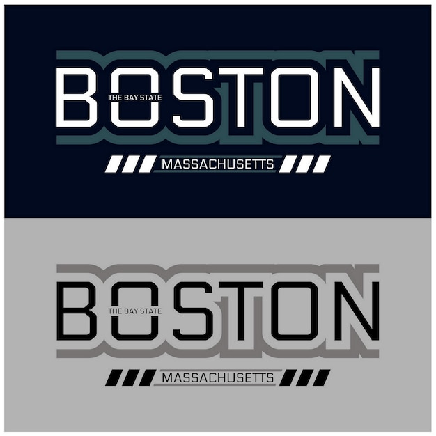 Boston city Vintage typografieontwerp in vector illustratie tshirt kleding en ander gebruik