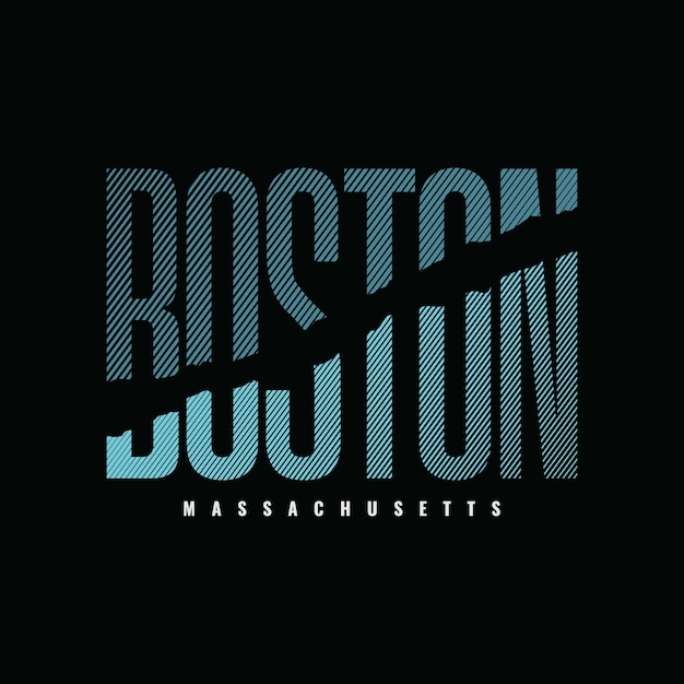 Boston tshirt en kledingontwerp