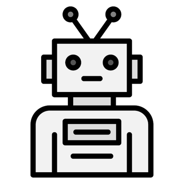 ボットアイコンのベクトル画像はサイバーパンクに使用できます