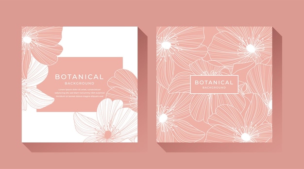 Botanical background design