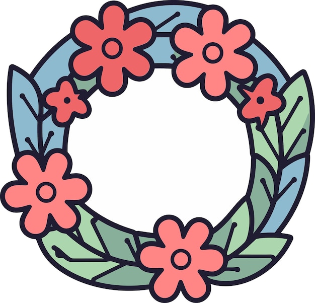 Botanical Beauty in Vectors Ornate ArtistryHoliday Hoops Harmony Vectorized Edition