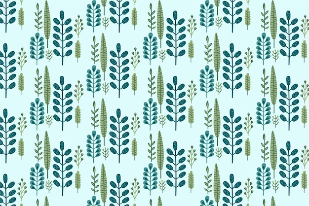 botanical branches seamless pattern vector