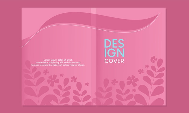 botanical Cover page templates. Universal abstract layouts.pink beautiful design.for notebooks