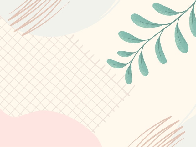 Vector botanical flower aesthetic background