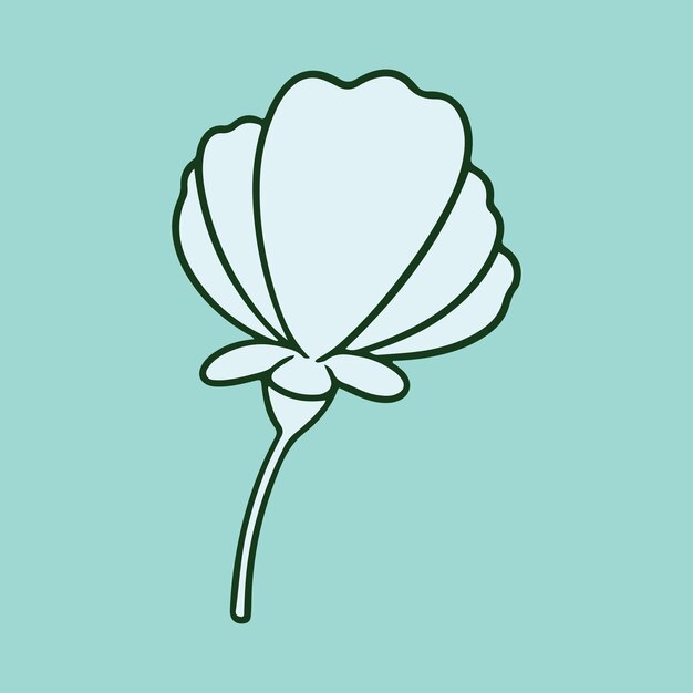 Illustrazione dell'annata del fiore botanico