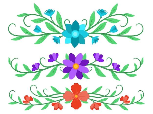 Botanical Flowers Arrangement illustration