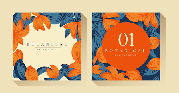 Sfondo di illustrazione botanica