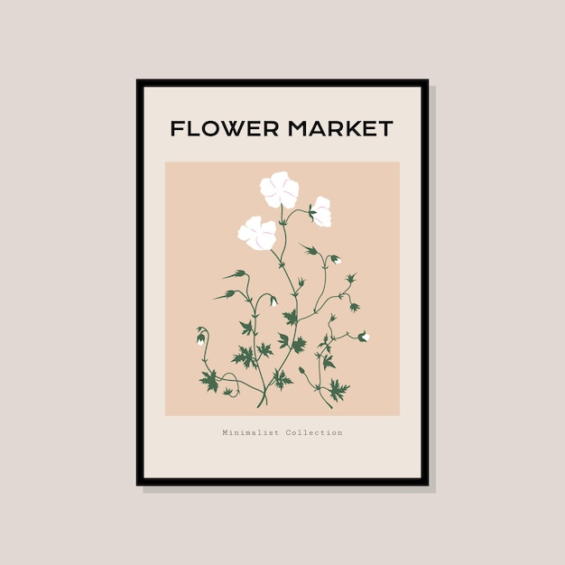 Botanical illustration print poster for your wall art collection