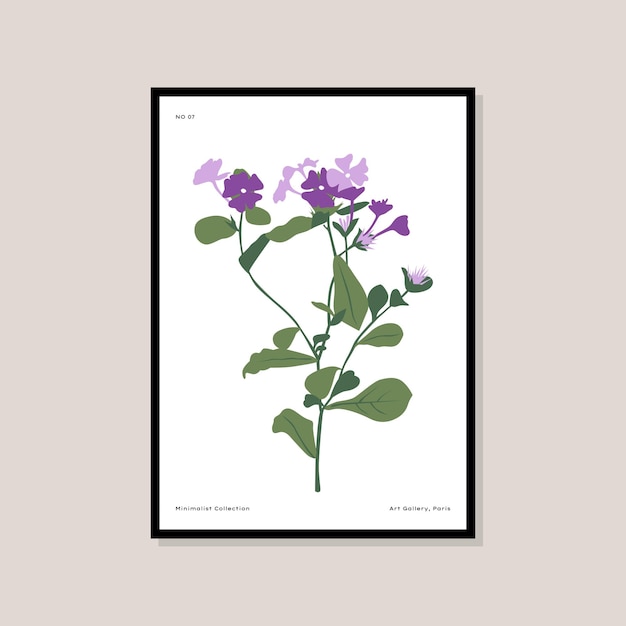 Плакат с ботанической иллюстрацией для вашей коллекции настенного искусства