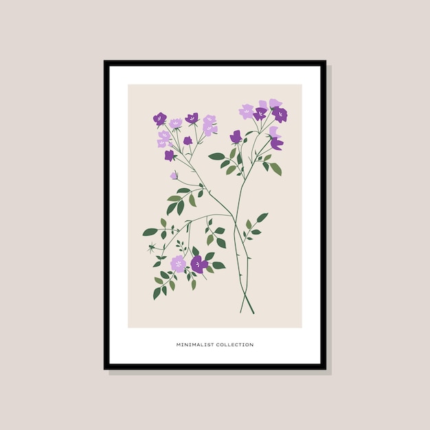 Botanical illustration print poster for your wall art collection