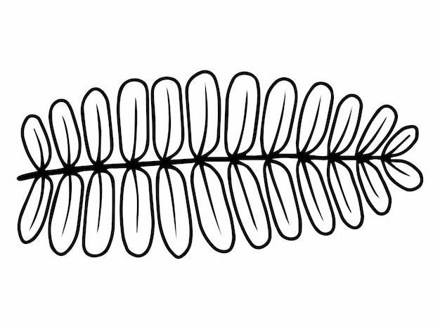 植物 の 葉 の 線 の 絵画