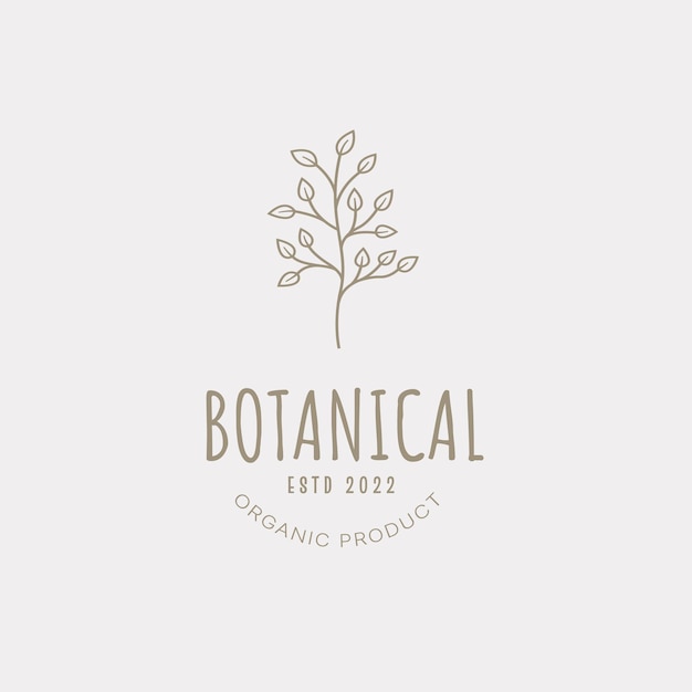 Logo botanico modello di progettazione olio d'oliva logo floreale logo femminile bellezza logo