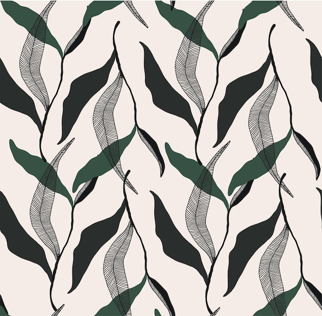 Botanical pattern illustration floral graphic