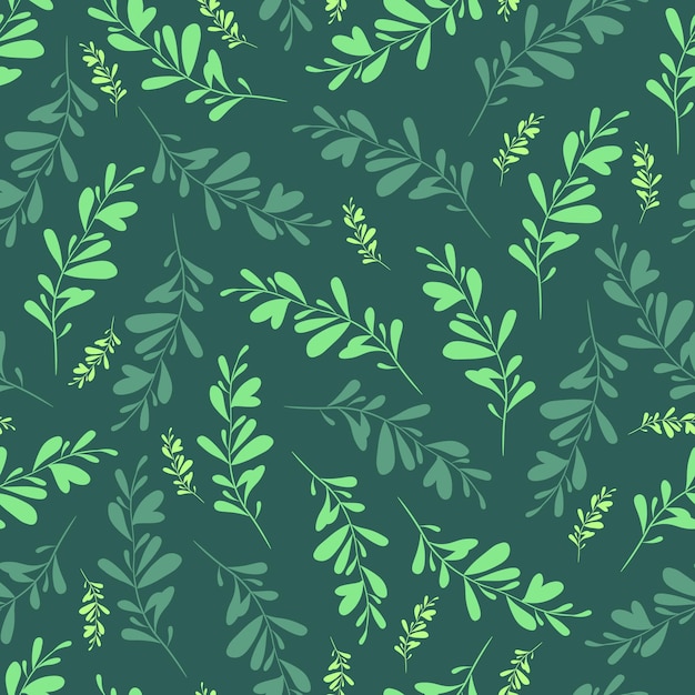 Botanical seamless background with flower branch Design for printing on textile fabric wallpaper