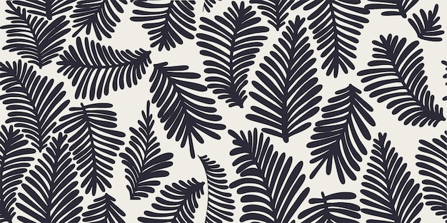 Botanical seamless pattern illustration floral graphic