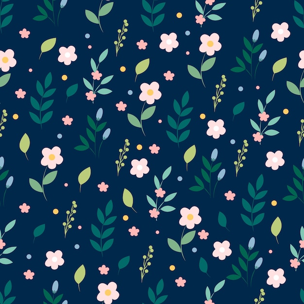 Botanical seamless pattern