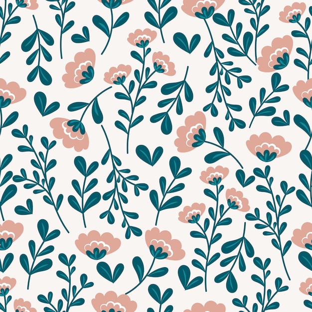 Botanical seamless pattern.