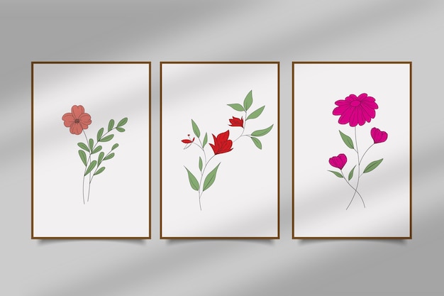 botanical wall art print collection