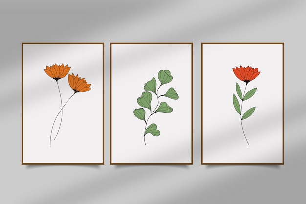 Botanical wall art print collection