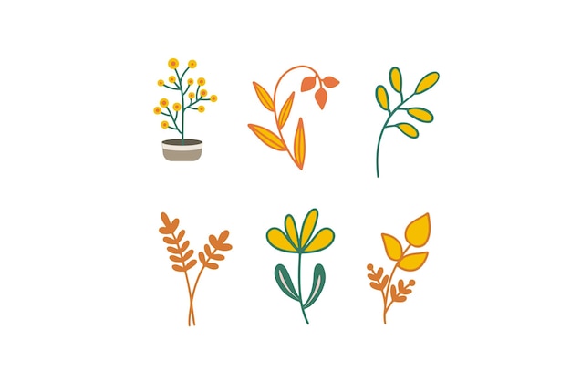 Vector botanisch bloemenelement handgetekend logo logo voor spa's en schoonheidssalons boutique biologische winkel