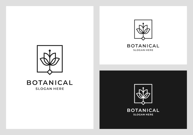 Botanisch logo-ontwerp