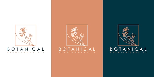 Botanisch logo-ontwerp