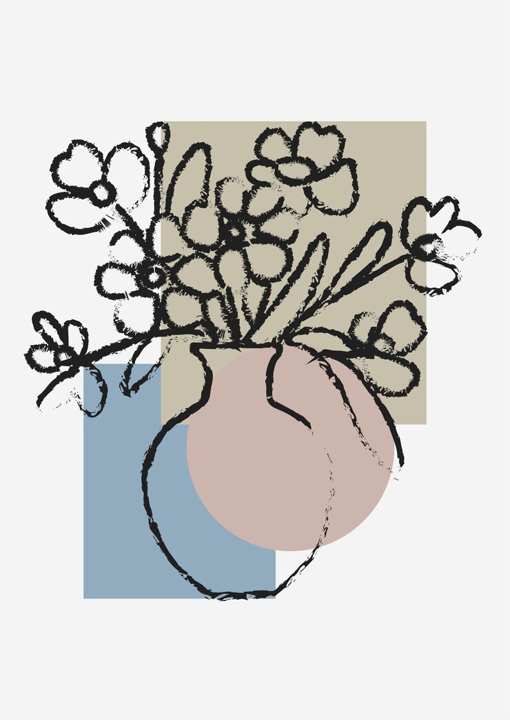 botanische bloemenkunst poster