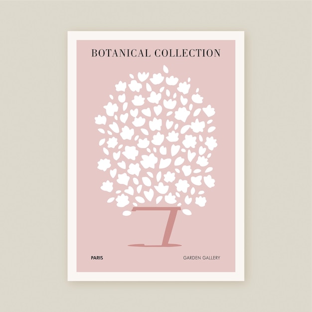 Botanische collectie afdrukbare poster boeket bloemen kunst