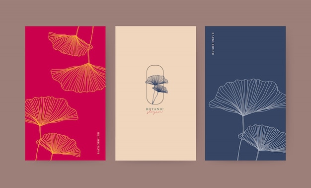 Vector botanische illustratie set