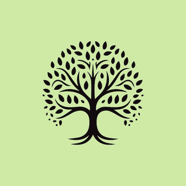 Botanische levensboom logo