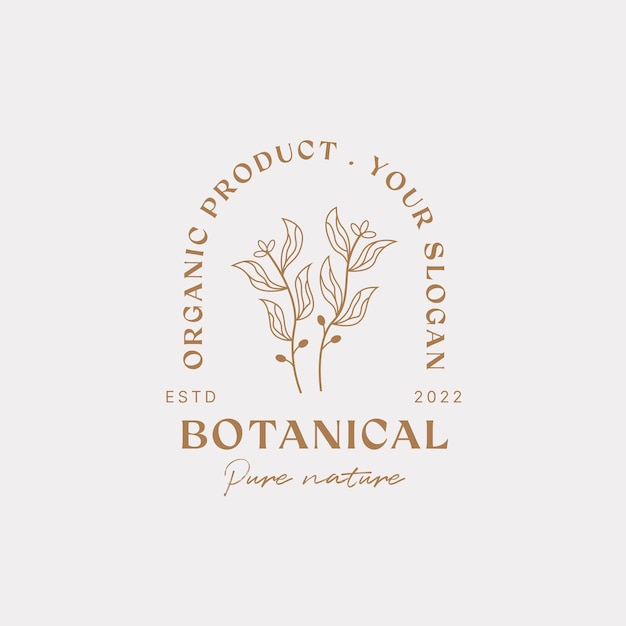 Botanische logo ontwerpsjabloon olijfolie bloemen logo vrouwelijk logo schoonheid logo