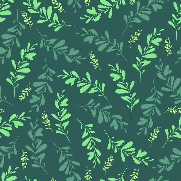 Vector botanische naadloze achtergrond met bloemtak ontwerp voor afdrukken op textielbehang