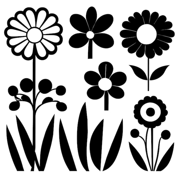 Vector botanische ontwerpelementen voor grafische creaties